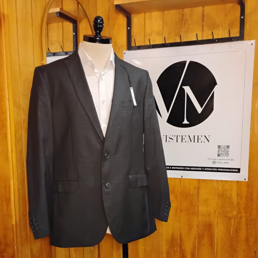 Blazer Ben Sherman Gris Oscuro - 100% Lana - Prenda Única