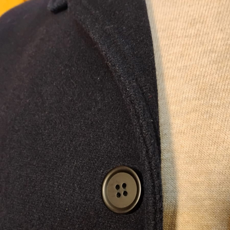 Abrigo Azul Marino Topman - Lana - Talla 48