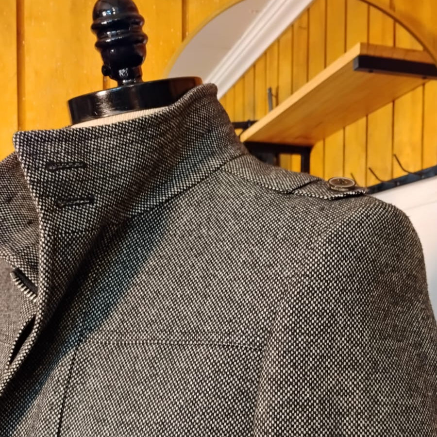 Abrigo Gris Zara Man - Lana - Diseño Exclusivo - Seminuevo