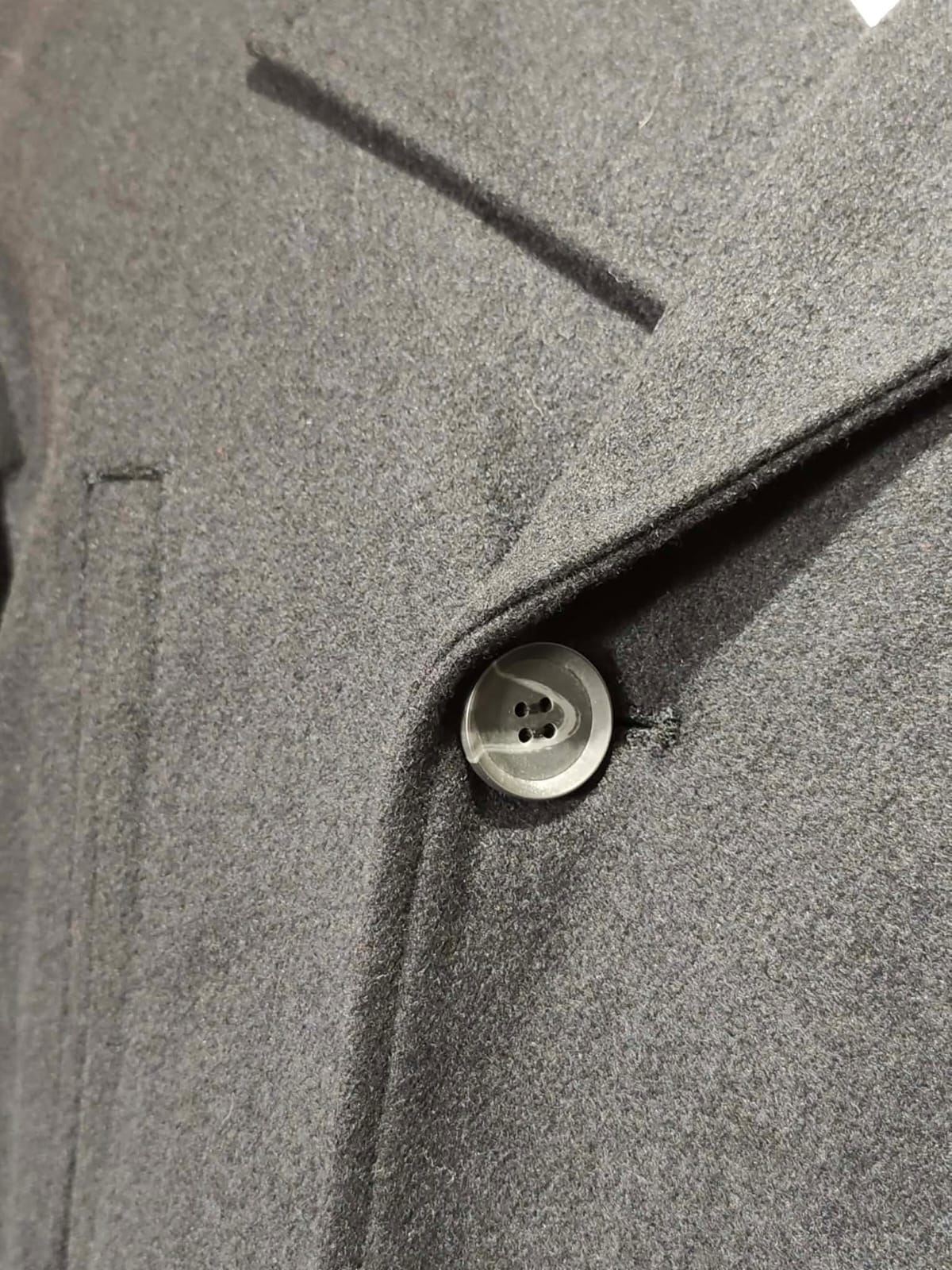 Abrigo Cruzado Lana Azul Marino | Corte Distintivo | Talla M (48) | Vistemen