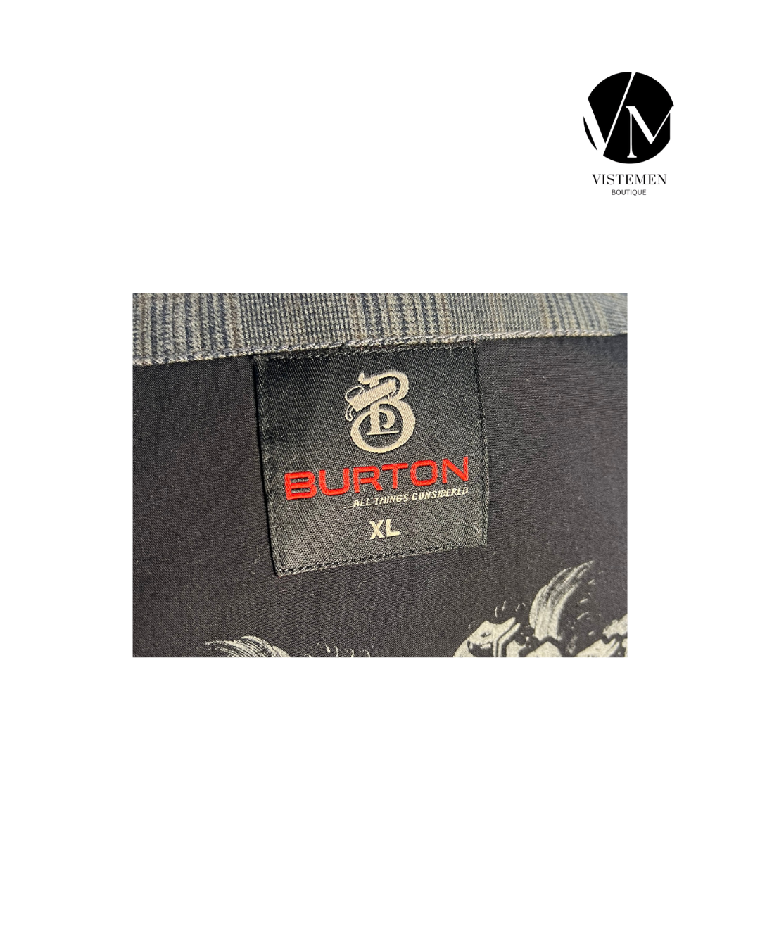 Gilet Burton de Algodón Gris | Talla XL (52) | Formal Casual | Vistemen