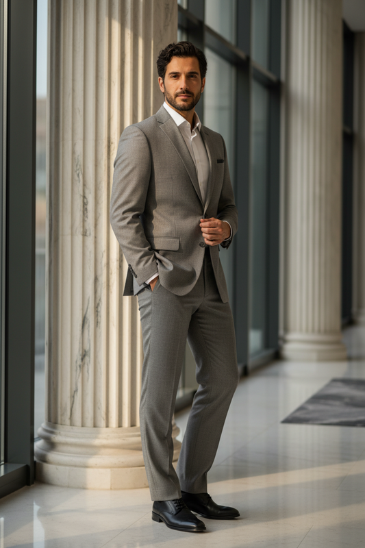 Traje Completo Chaps Gris | Regular Fit | Talla XL (52) | Vistemen