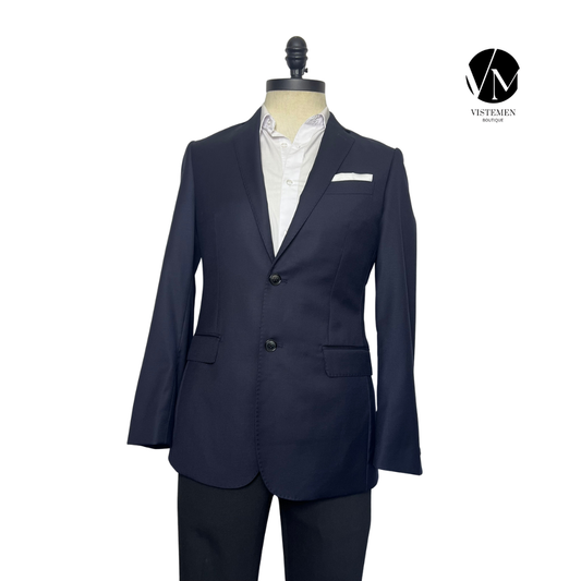 Blazer Richard James Savile Row Skinny Fit Azul Oscuro | Alta Sastrería Vanguardista | Talla S (46) | Vistemen