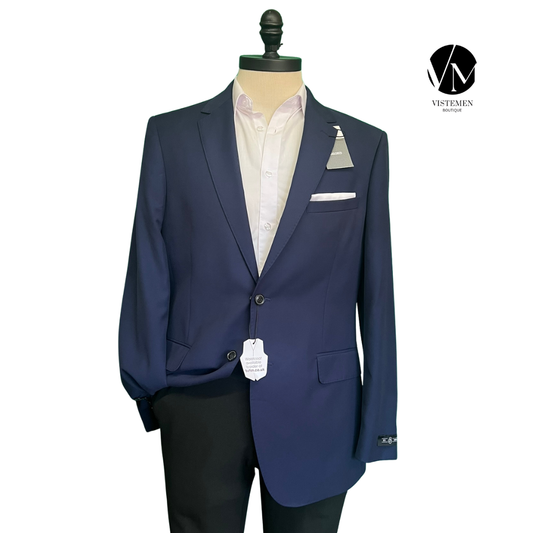 BLACK FRIDAY | Blazer Burton Newswear Azul Oscuro | Estilo Formal Clásico | Talla L | Vistemen