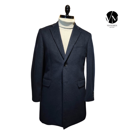 Abrigo Formal Rogatis Azul Marino – Talla S (46)