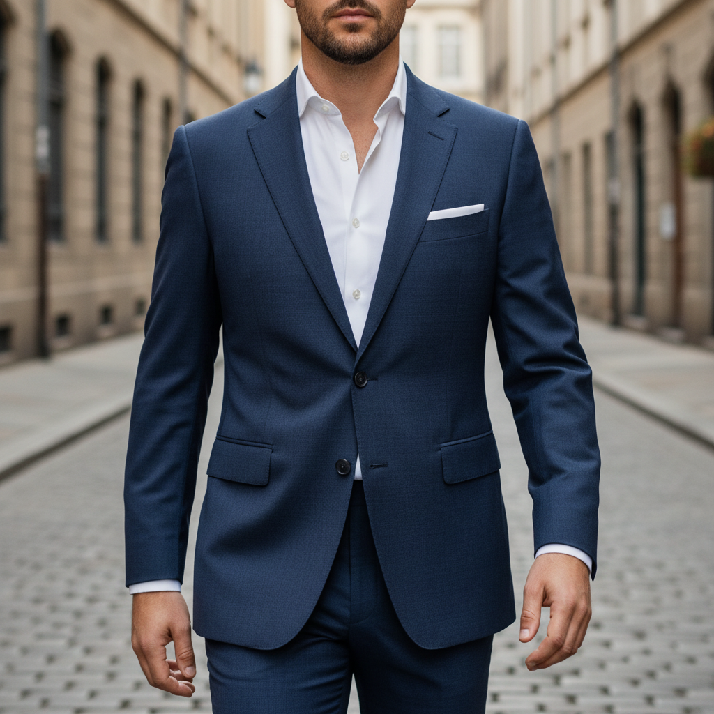 Blazer Ben Sherman Slim Fit Azul Oscuro | Herencia Mod Británica | Talla L (50) | Vistemen