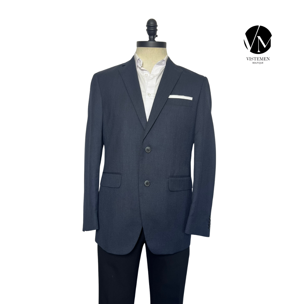 Blazer Studio Coletti Slim Fit Azul Oscuro | Diseño Italiano | Talla S (46) | Vistemen