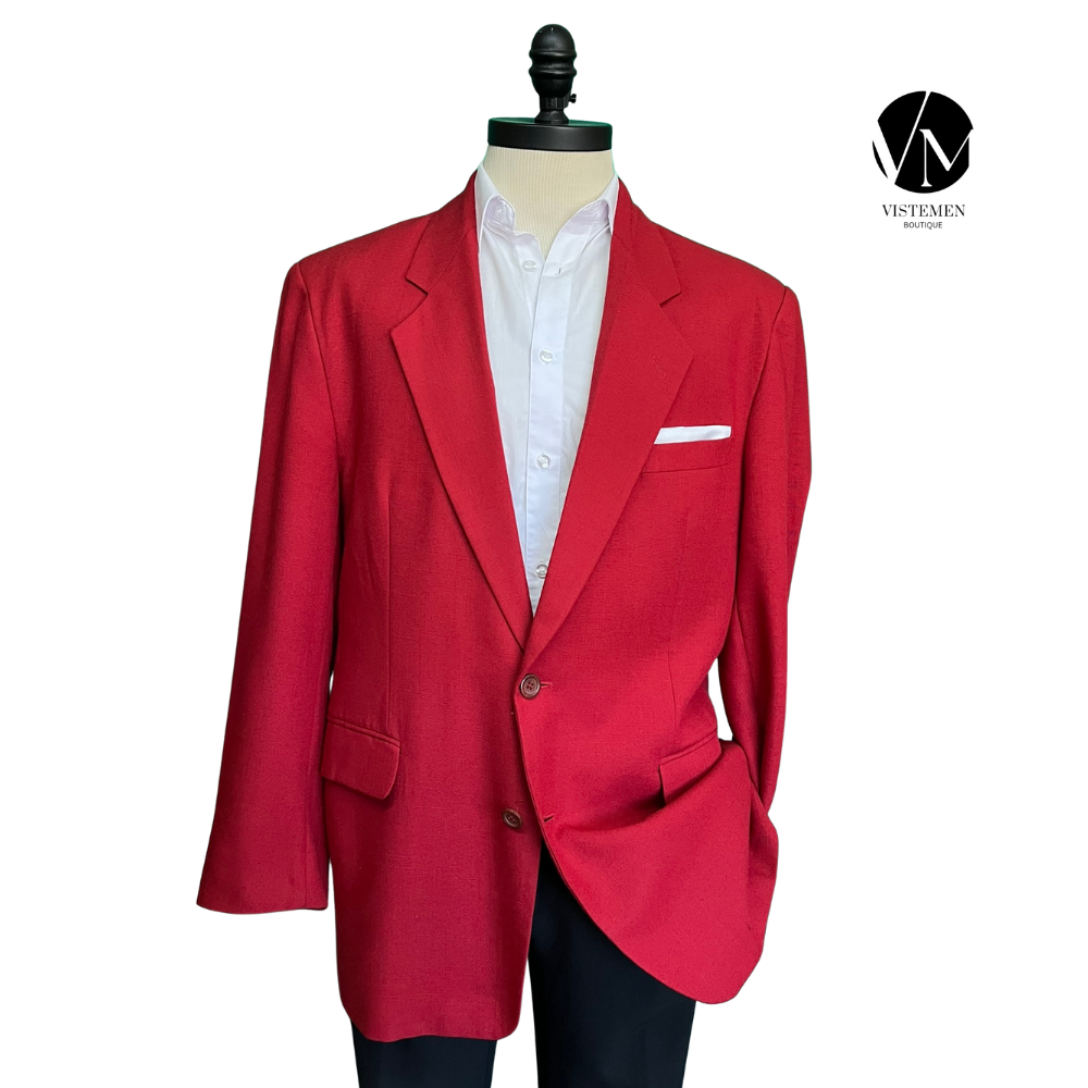 BLACK FRIDAY | Blazer GO IN Rojo | Regular Fit | Talla XL | Estilo Casual Atrevido | Vistemen