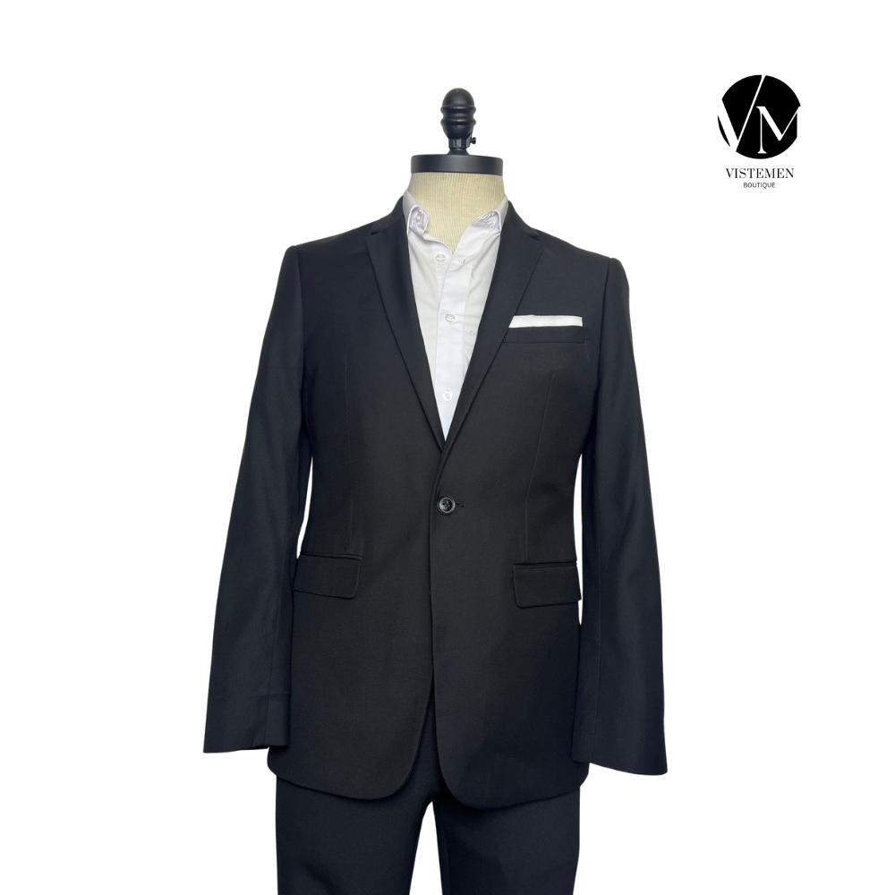 Blazer Topman Negro | Estilo Urbano y Moderno | Talla M (48) | Vistemen