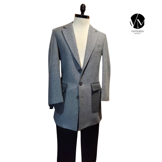 Abrigo Ejecutivo NF Floor Gris Claro – Talla XS (16)