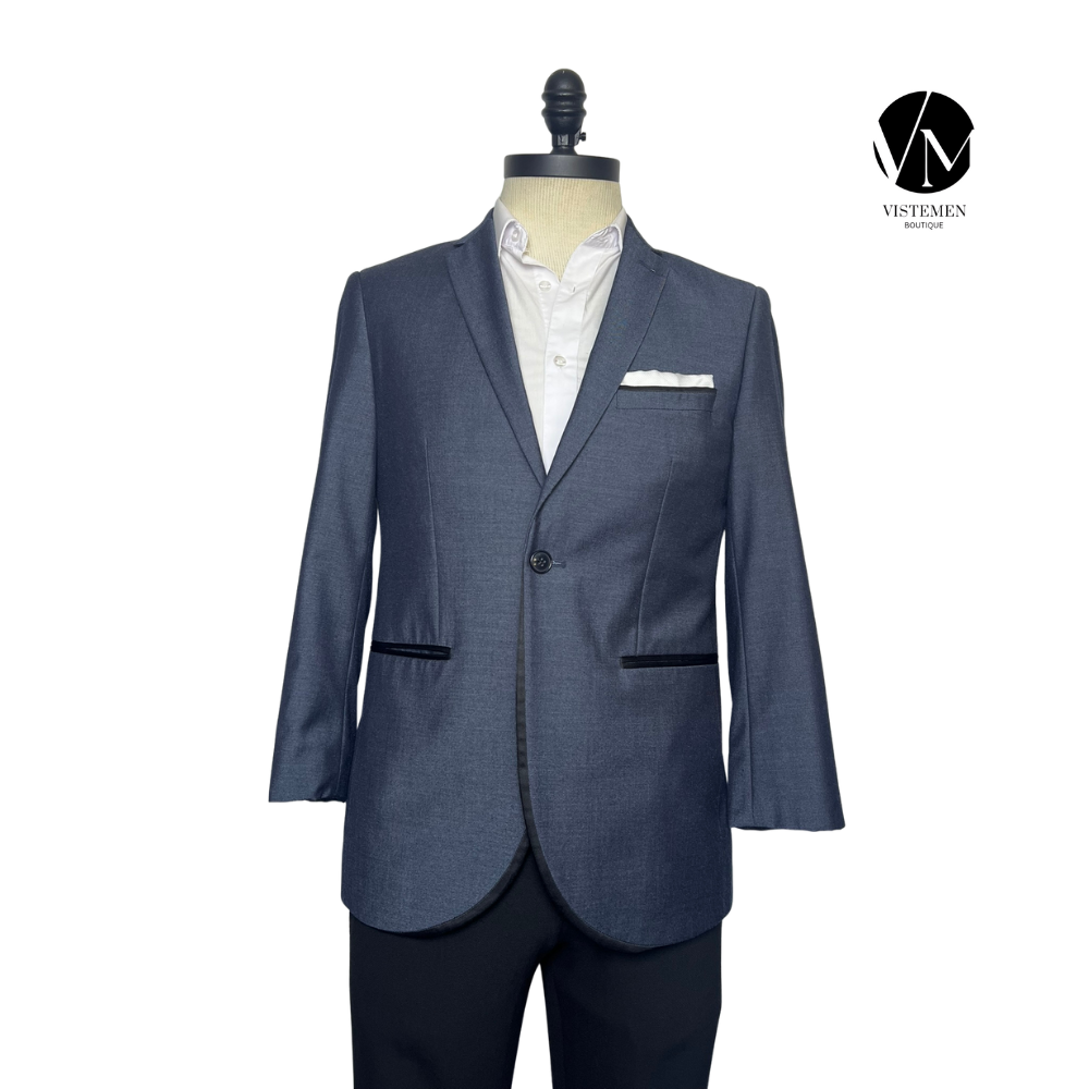 Blazer Alberto Cardinali Slim Fit Azul Oscuro | Alta Sastrería Italiana | Talla M (48) | Vistemen