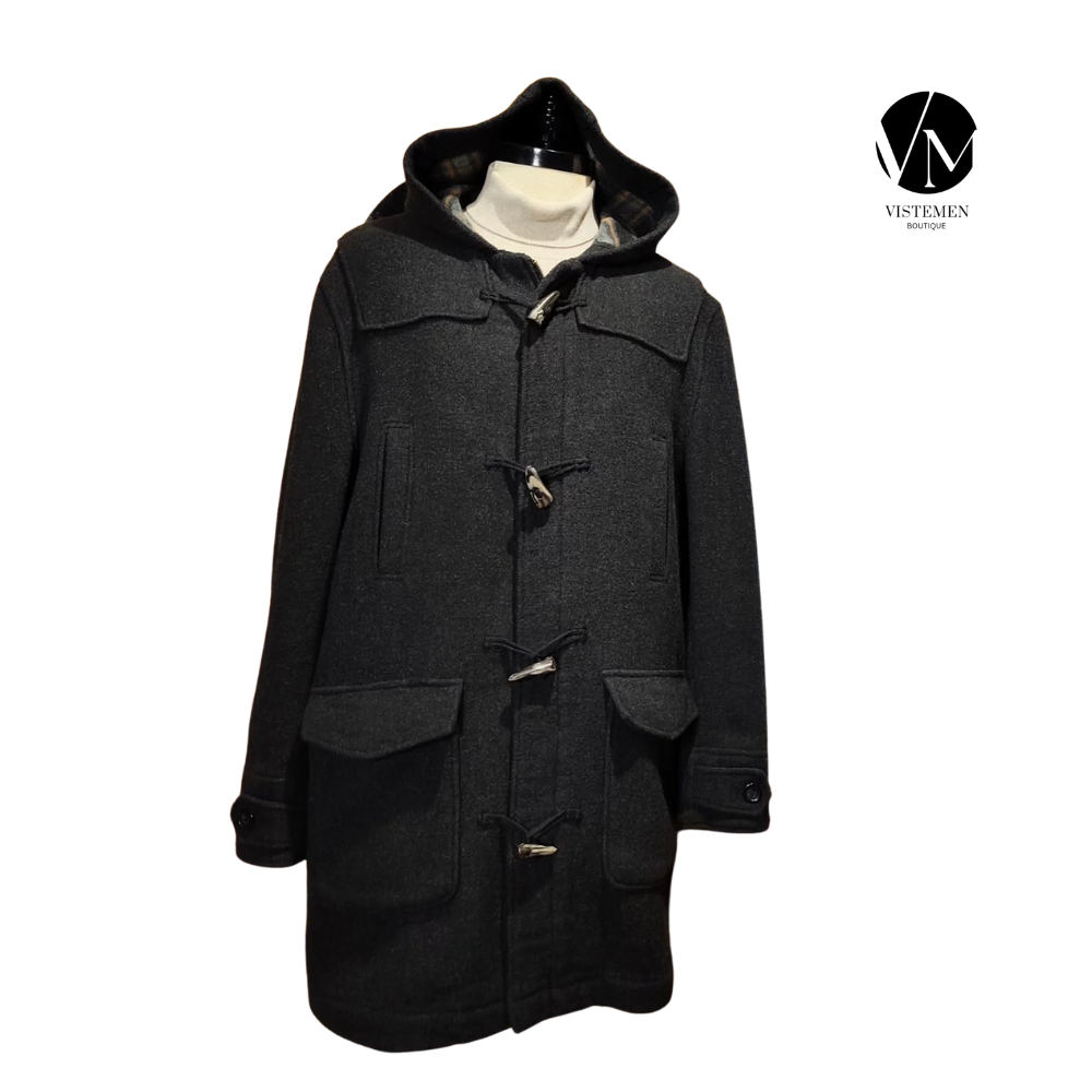 Abrigo Duffle Coat Trait Gris Carbón con Capucha – Talla XL (52)