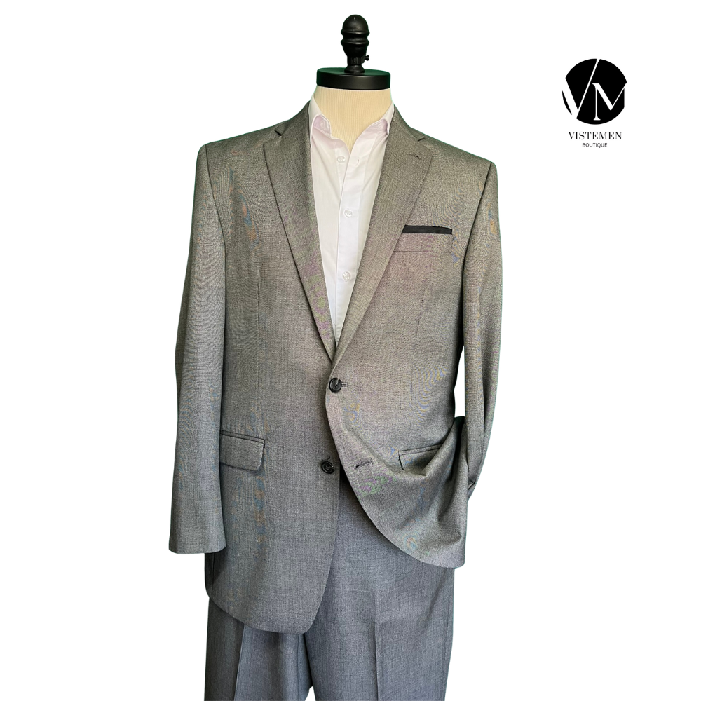 BLACK FRIDAY | Traje Completo Chaps Gris | Regular Fit | Talla XL (52) | Vistemen