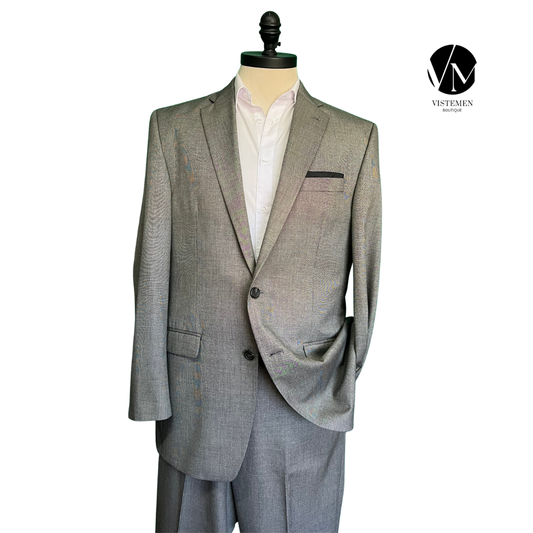 BLACK FRIDAY | Traje Completo Chaps Gris | Regular Fit | Talla XL (52) | Vistemen