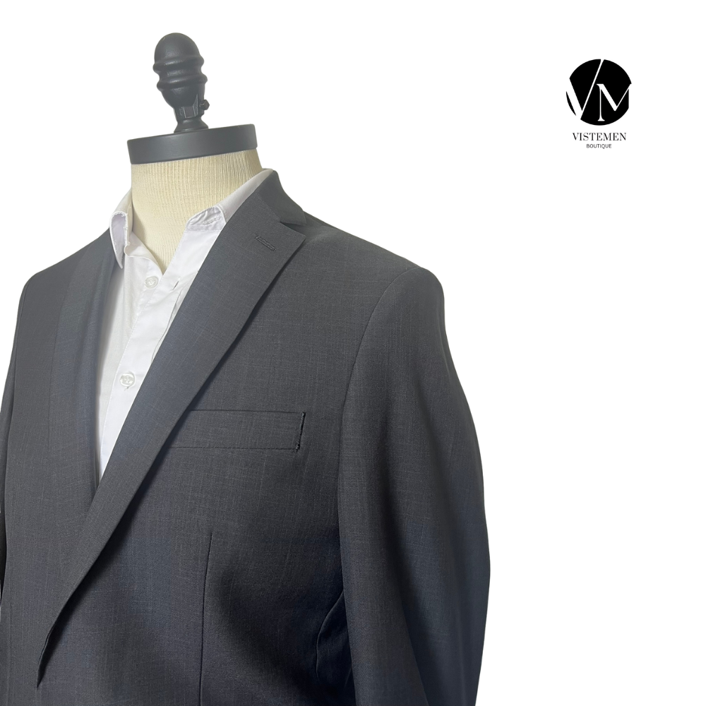 Blazer Haggar Slim Fit Gris Oscuro | Casual Funcional | Talla L (50) | Vistemen