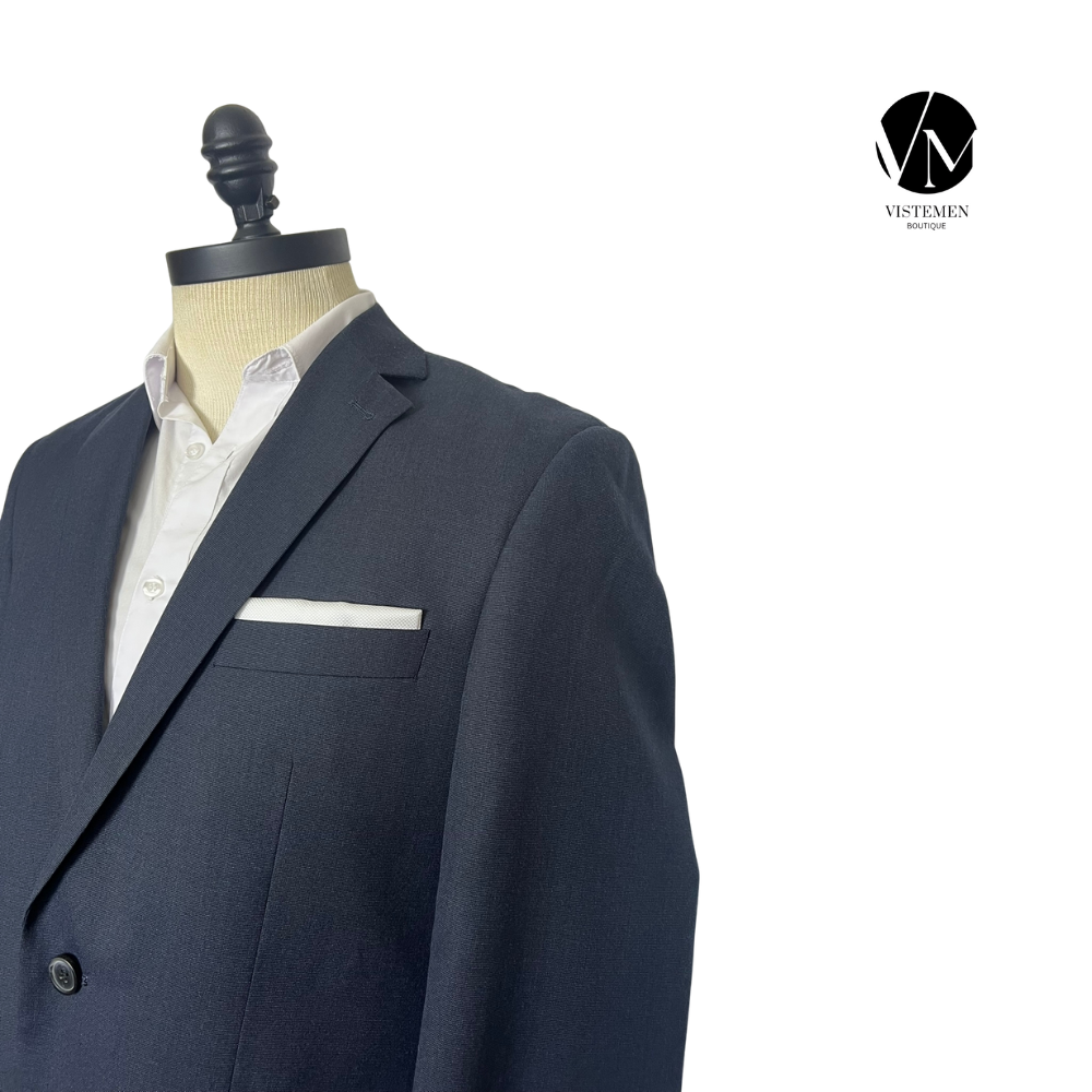Blazer Studio Coletti Slim Fit Azul Oscuro | Diseño Italiano | Talla S (46) | Vistemen