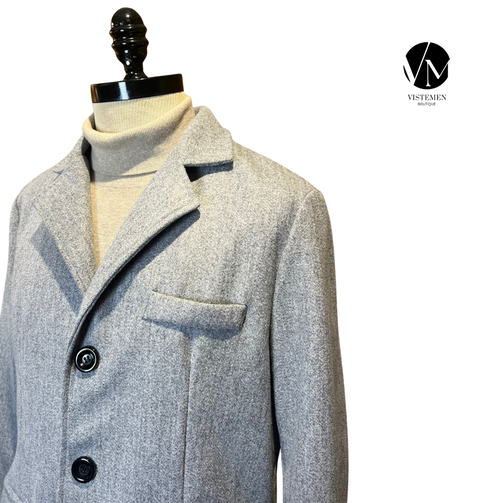 Abrigo Formal Gris Claro – Talla XL (52)