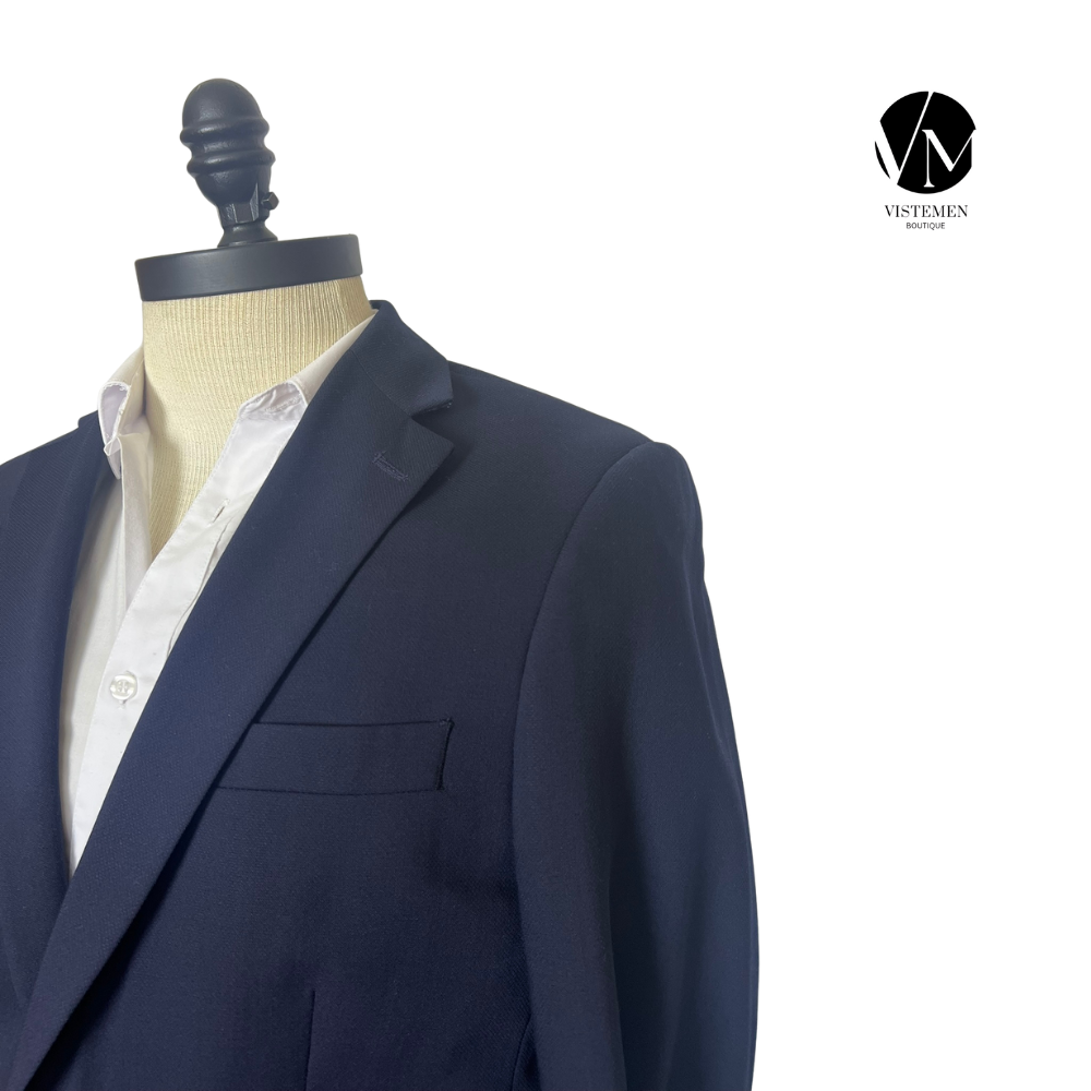 Blazer M&S Slim Fit Azul Oscuro | Formal y Moderno | Talla M (48) | Vistemen