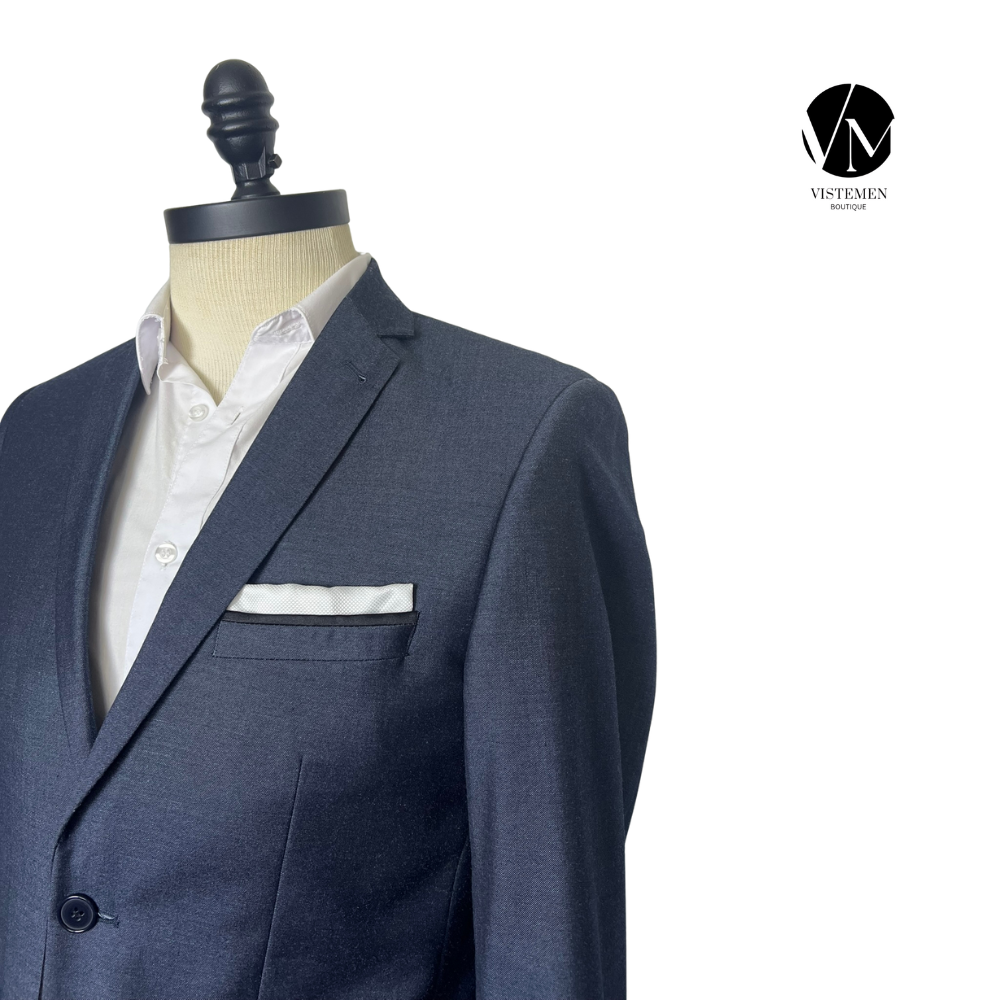 Blazer Alberto Cardinali Slim Fit Azul Oscuro | Alta Sastrería Italiana | Talla M (48) | Vistemen