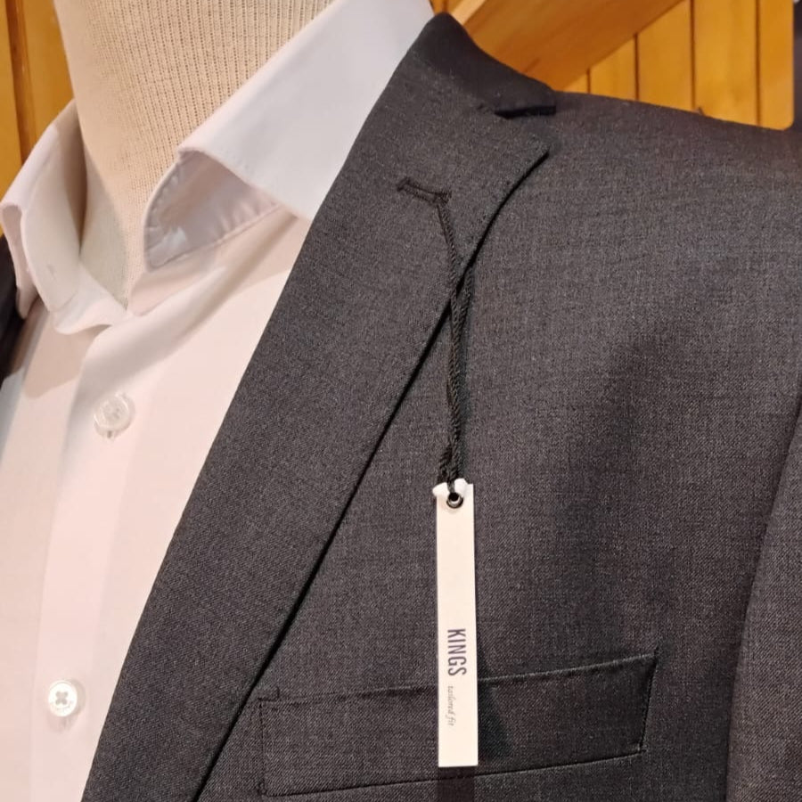 Blazer Ben Sherman Gris Oscuro - 100% Lana - Prenda Única