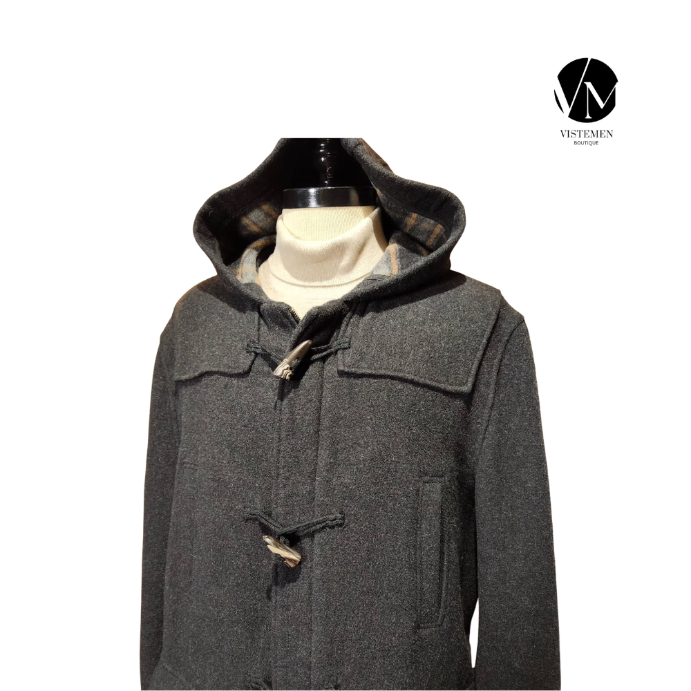 Abrigo Duffle Coat Trait Gris Carbón con Capucha – Talla XL (52)
