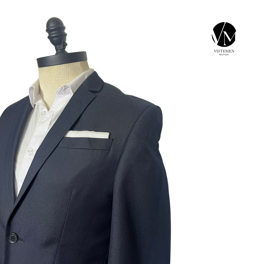 Blazer M&S Slim Fit Azul Oscuro | Talla S (46) | Formal Moderno | Vistemen