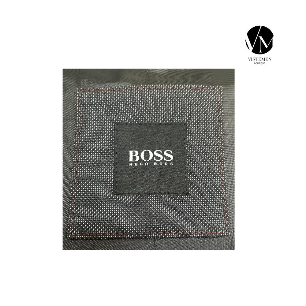 BLACK FRIDAY | Blazer Hugo Boss Gris Oscuro con Puntillismo | Estilo Casual | Vistemen