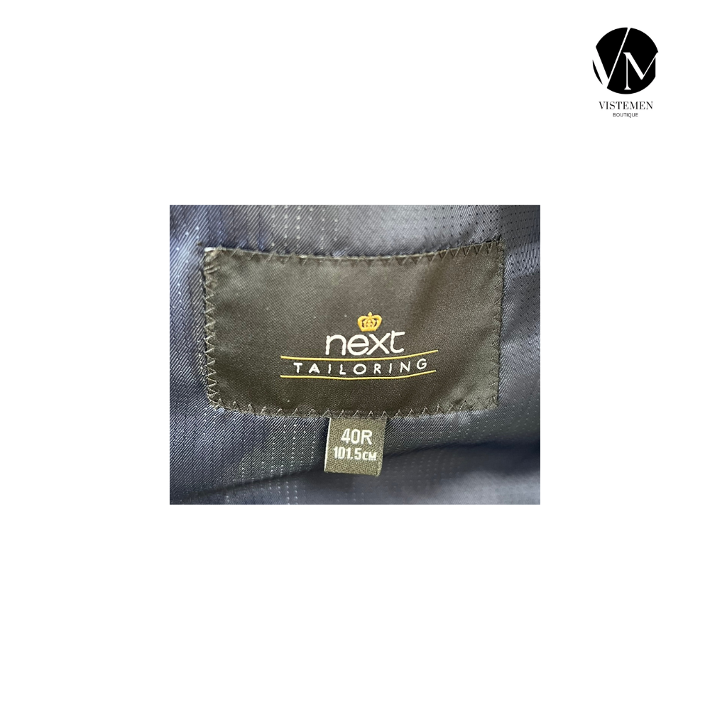 Blazer Next Skinny Fit Gris Oscuro | Largo Dinámico | Talla L (50) | Vistemen