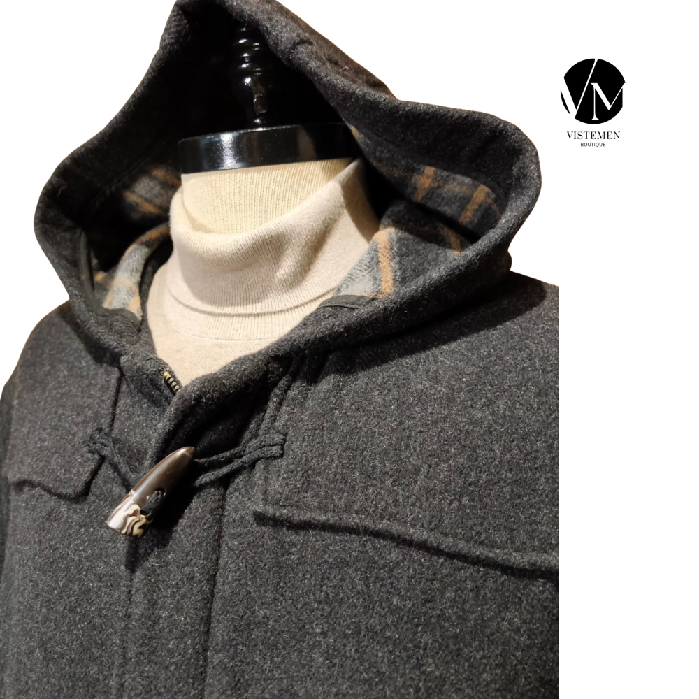 Abrigo Duffle Coat Trait Gris Carbón con Capucha – Talla XL (52)