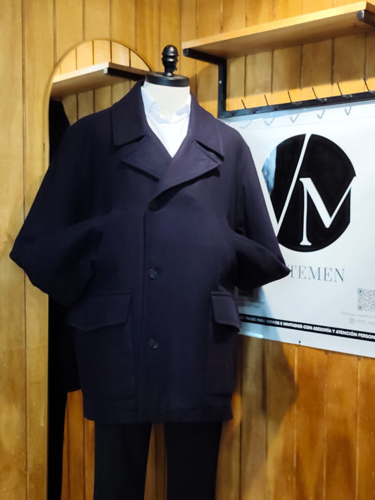 Abrigo Boys of Europe Lana Azul Marino | Talla L-XL (52) | Vistemen
