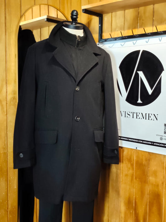 Abrigo M&S Lana Café Moro | Cuadrillé Británico | Talla L (50) | Vistemen
