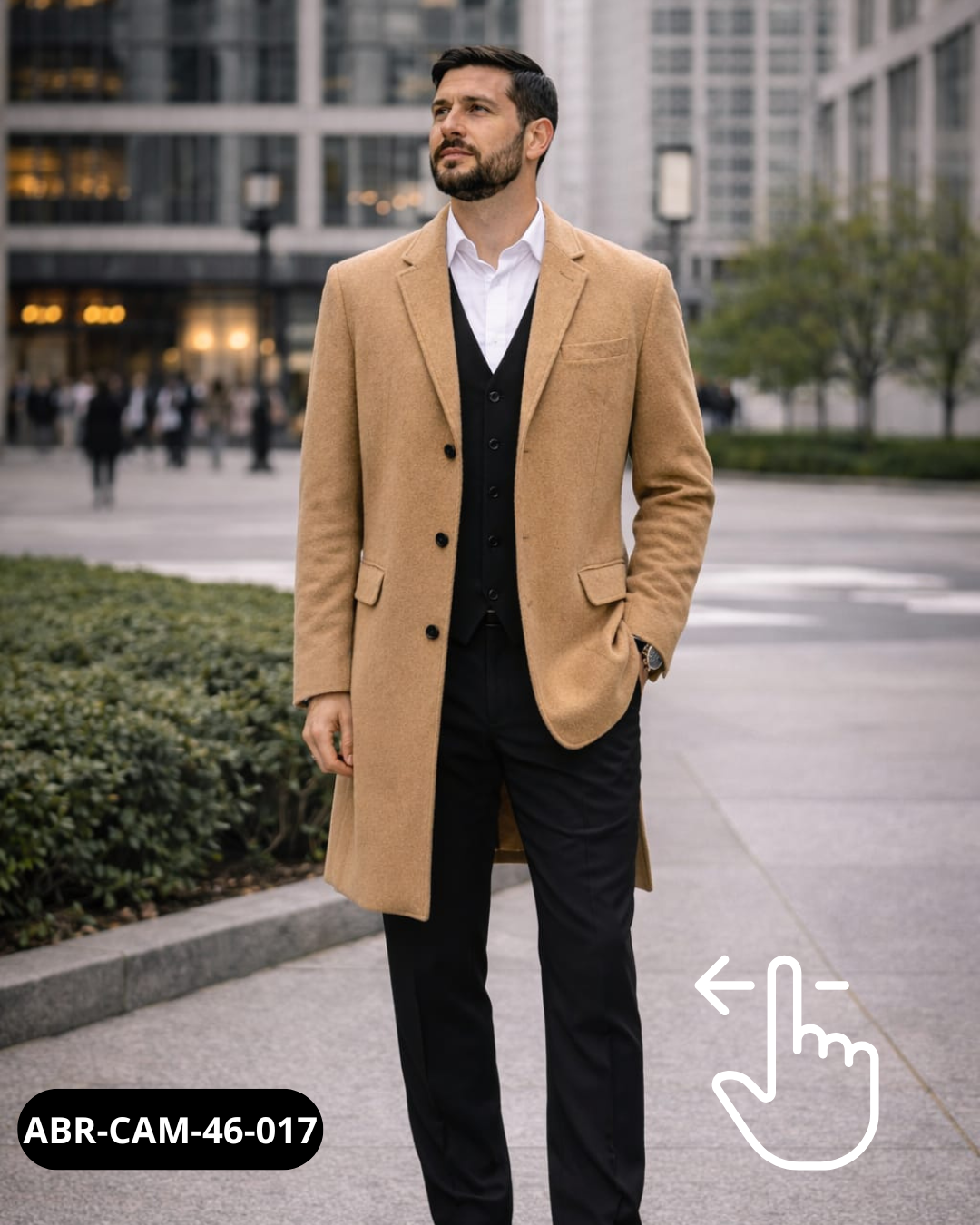 Abrigo Lana Camel | Color Tendencia | Talla S (46) | Vistemen