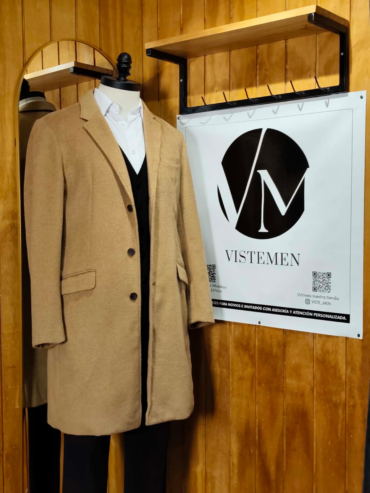 Abrigo Lana Camel | Color Tendencia | Talla S (46) | Vistemen