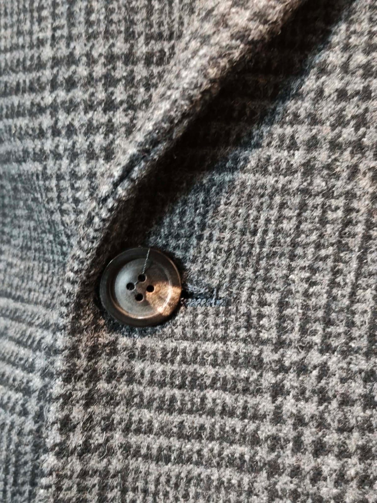 Abrigo Giordano Lana Gris | Cuadrillé Cruzado | Talla S (46) | Vistemen