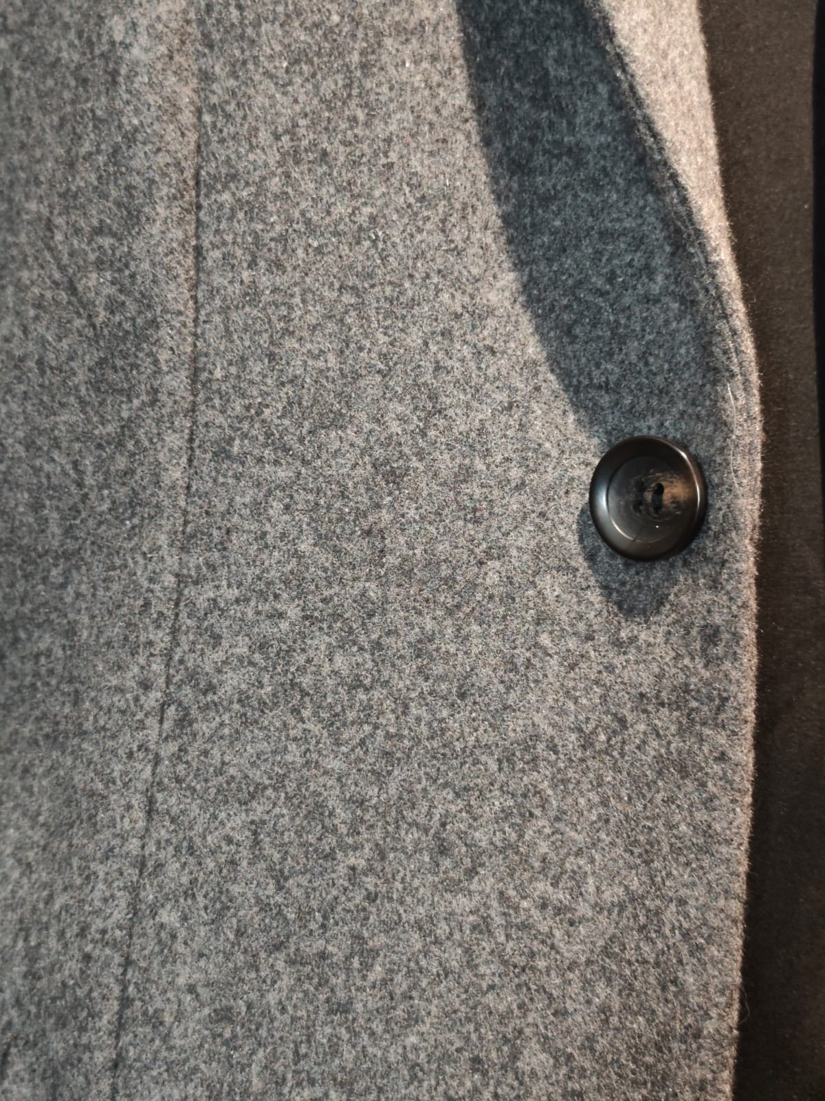 Abrigo Lana Gris | Estilo Atemporal | Talla S (46) | Vistemen