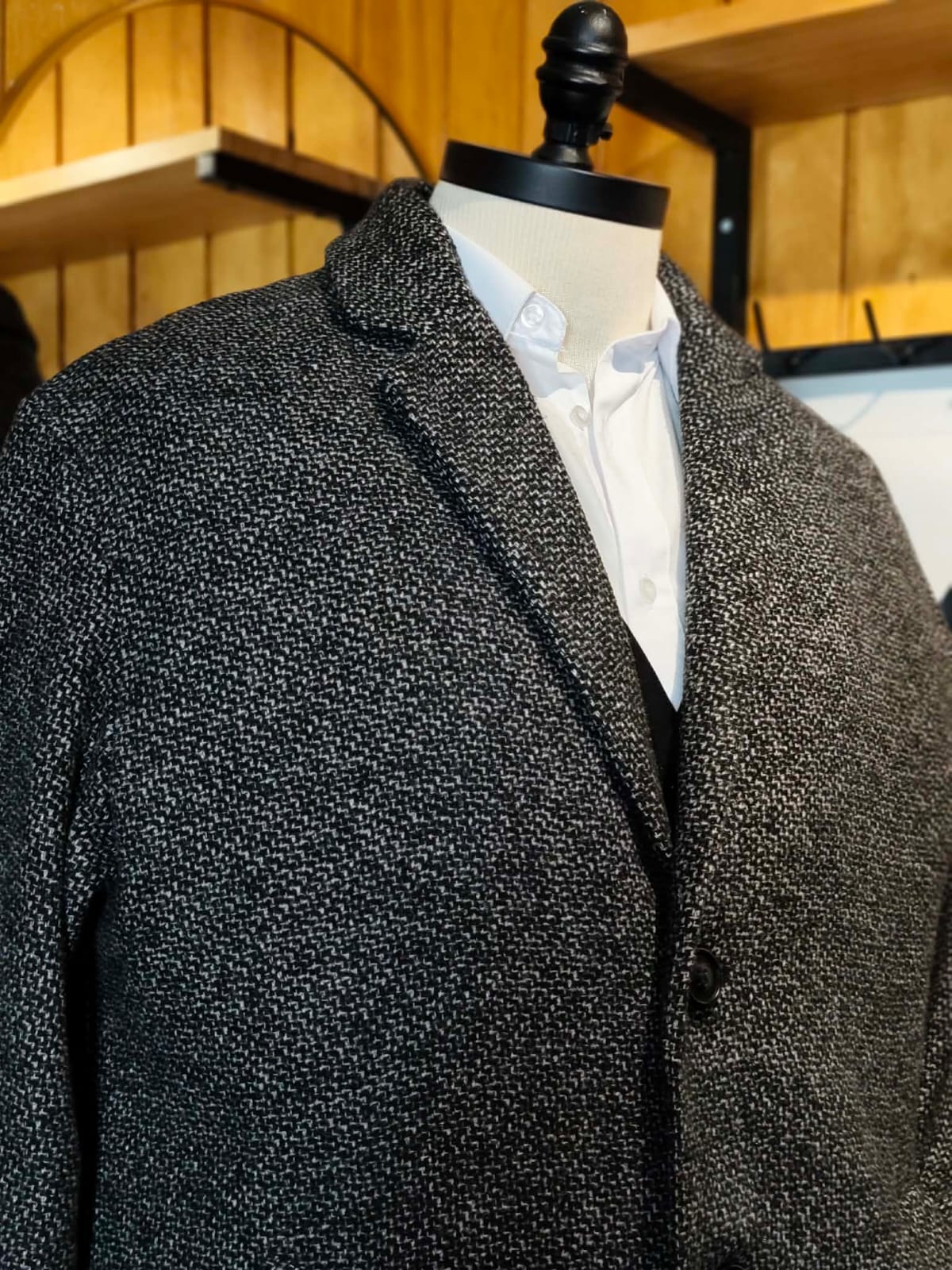 Abrigo Clride.n Lana Gris | Diseño Exclusivo | Talla XL (52) | Vistemen
