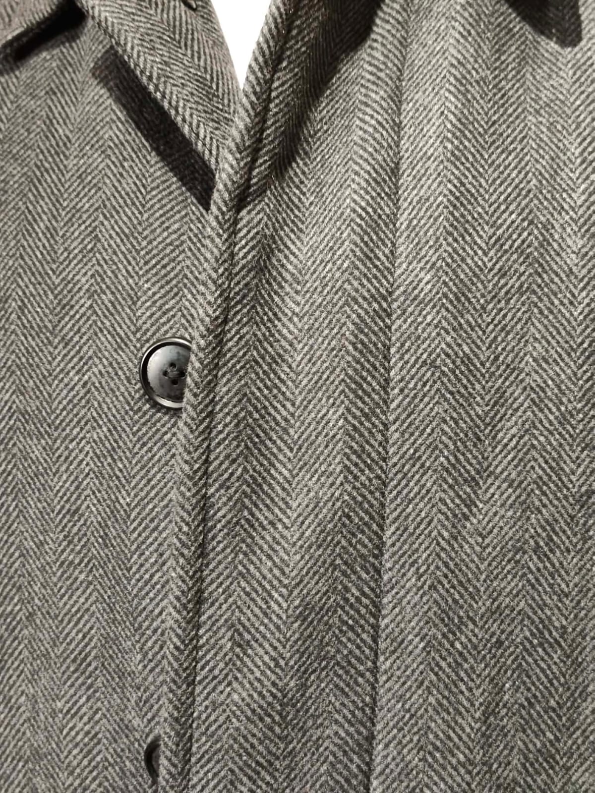 Abrigo Tweed Gris Oscuro | Corte Largo | Talla 52-54 (XL/2XL) | Vistemen