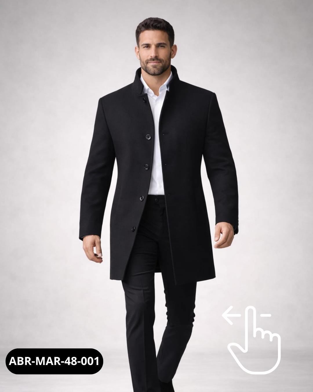 Abrigo H&M Lana Marengo | Corte 3/4 | Talla M (48) | Vistemen