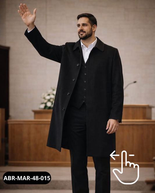 Abrigo London Weather Protection Marengo | Corte Largo | Talla M (48) | Vistemen