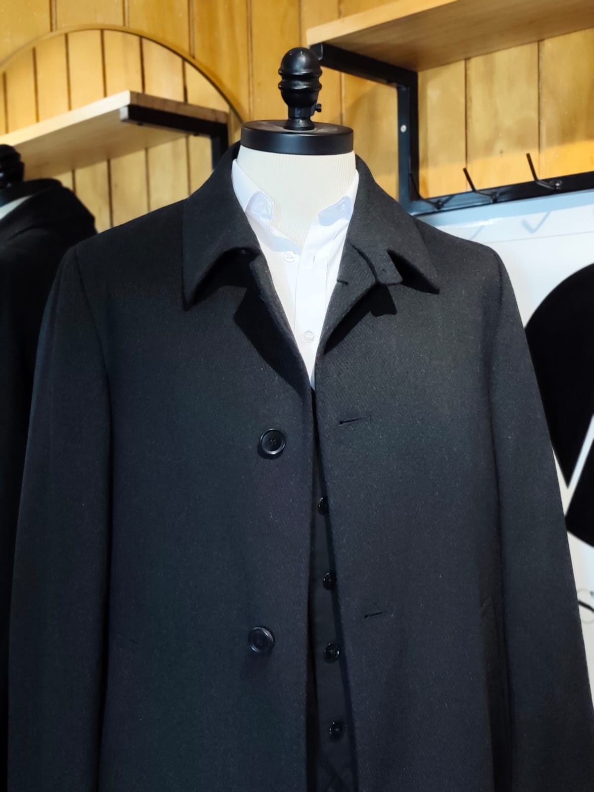 Abrigo Hugo Boss Largo Lana Virgen | Marengo | Talla M (48) | Vistemen