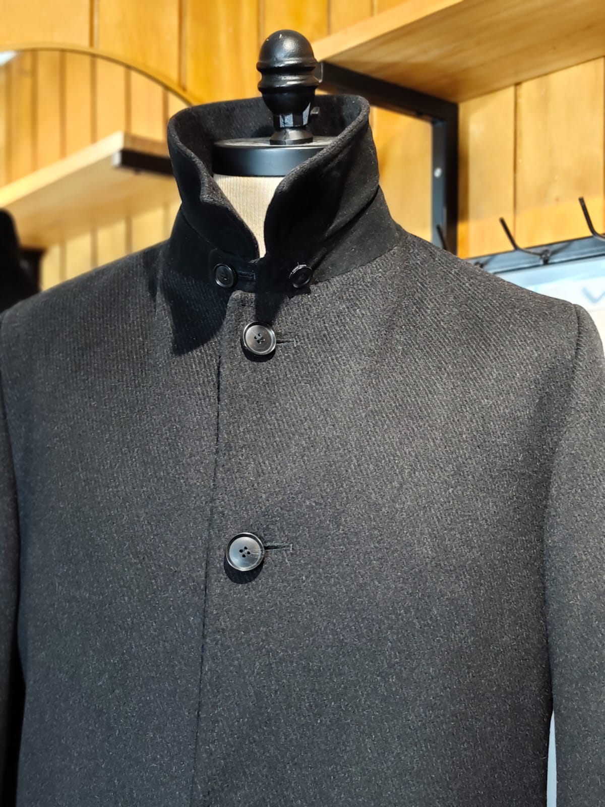 Abrigo Hugo Boss Largo Lana Virgen | Marengo | Talla M (48) | Vistemen