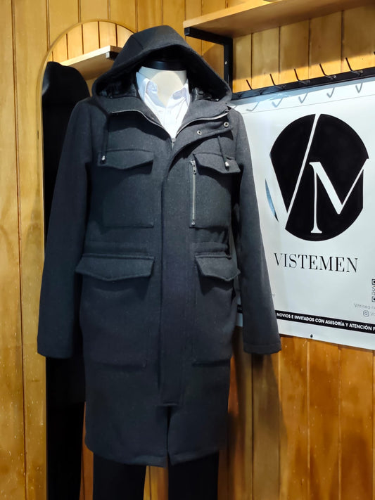 Abrigo Lana Marengo | Bolsillos Multiusos | Ajuste Cintura | Talla M (48) | Vistemen