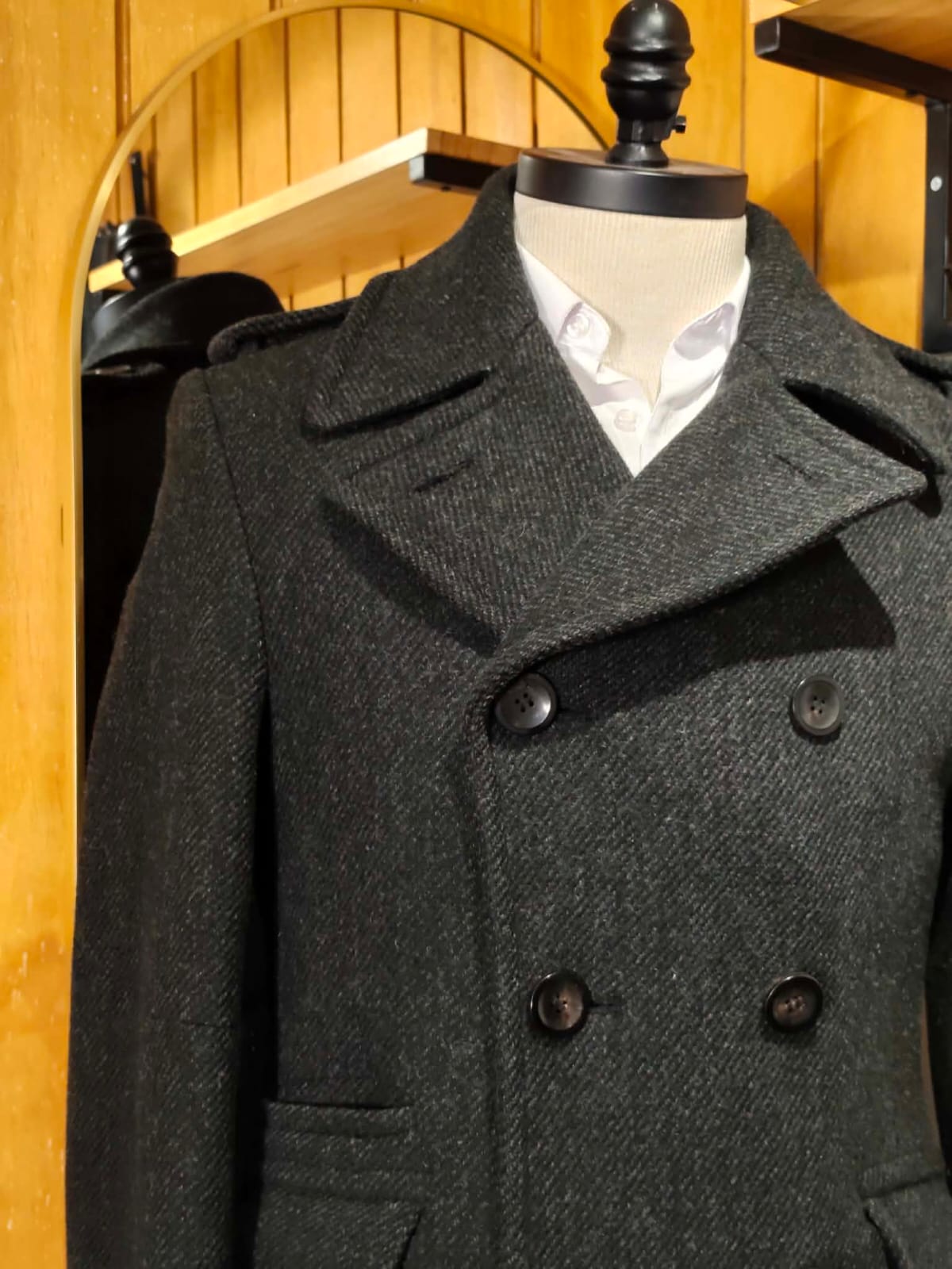 Abrigo Verde Petróleo 3/4 Cruzado | Talla S (46) | Vistemen