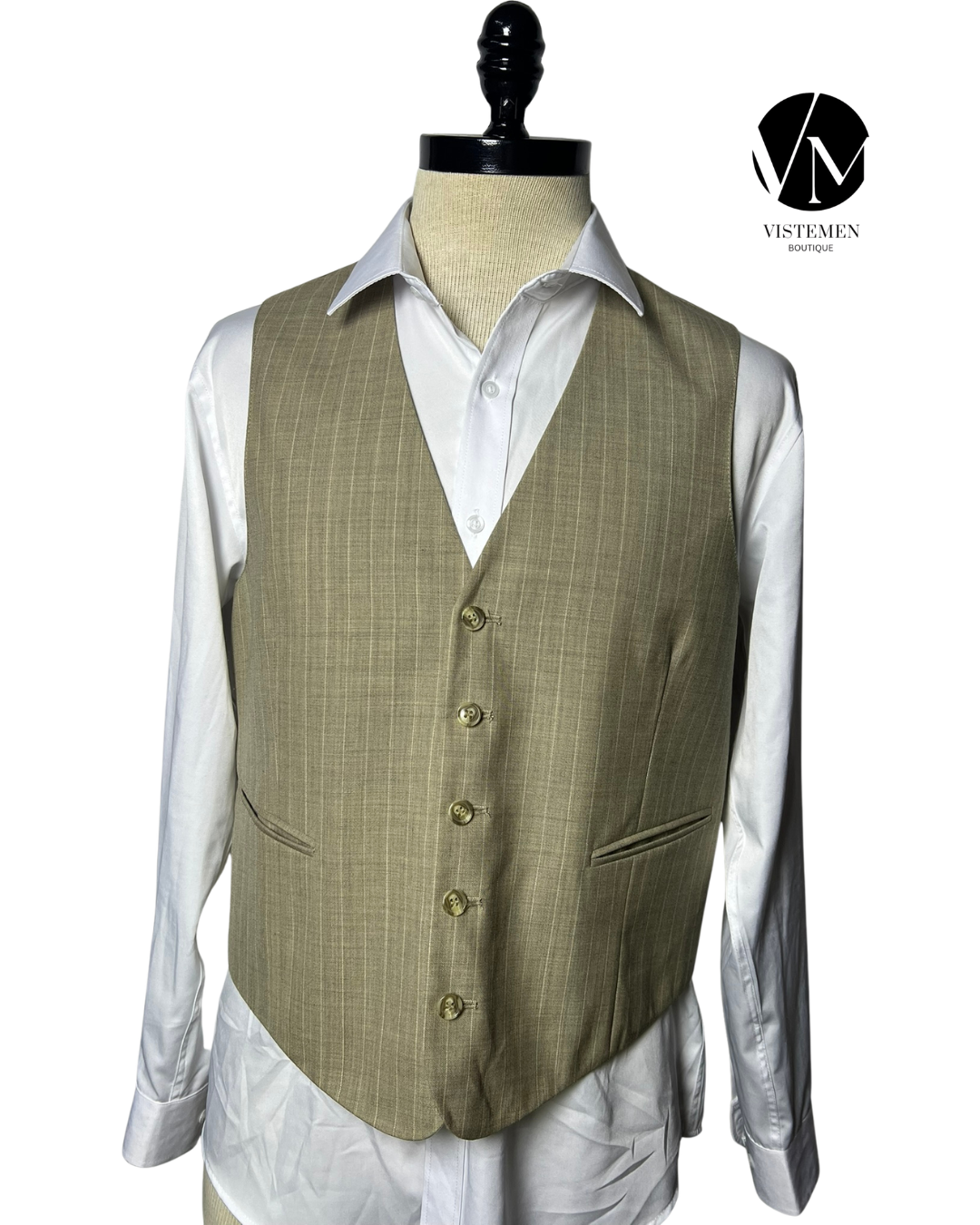 Gilet Canda de Lana Beige | Talla L (50) | Vistemen