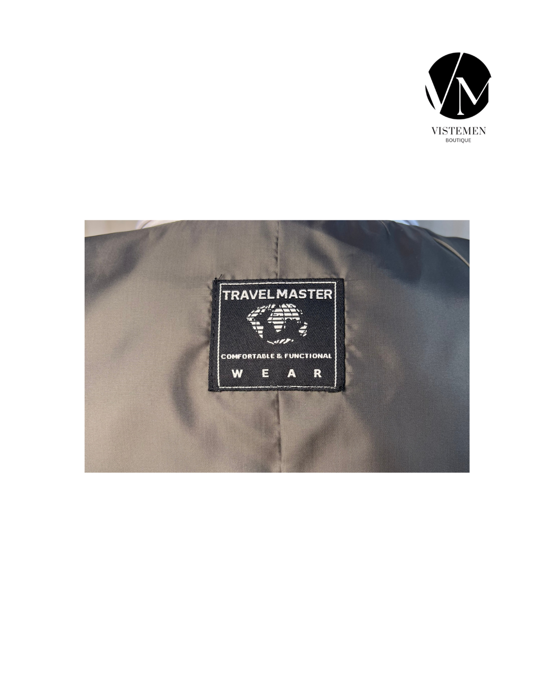 Gilet Travel Master Gris Rayas | Estilo Gala | Talla Especial 26 / L (50) | Vistemen
