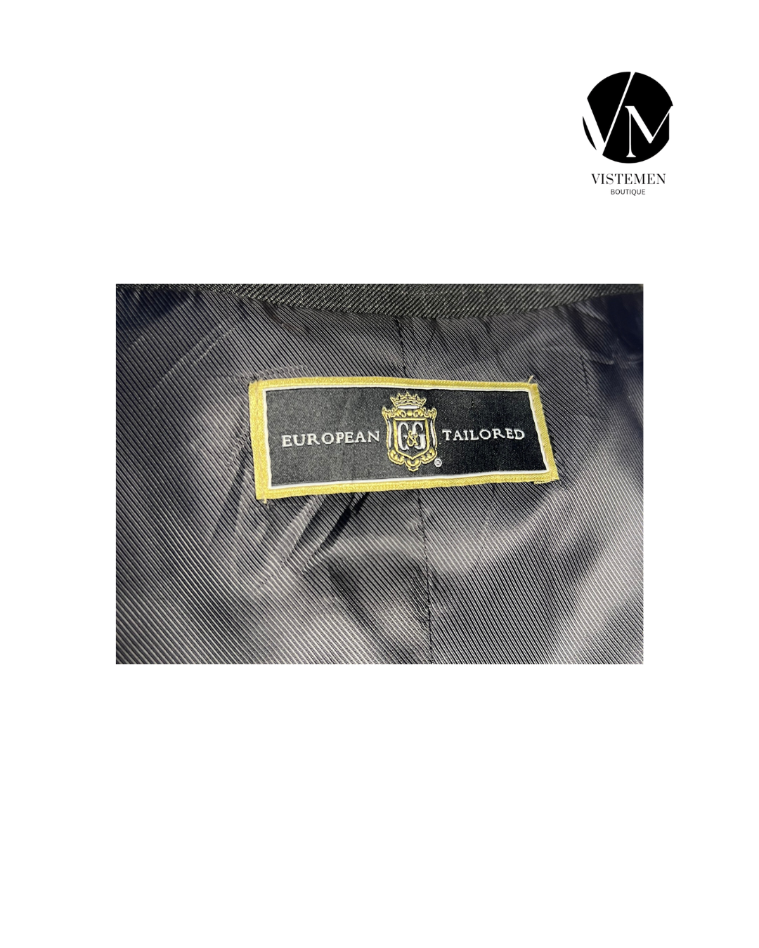 Gilet European Tailored Negro | Talla S (46) | Formal Impecable | Vistemen