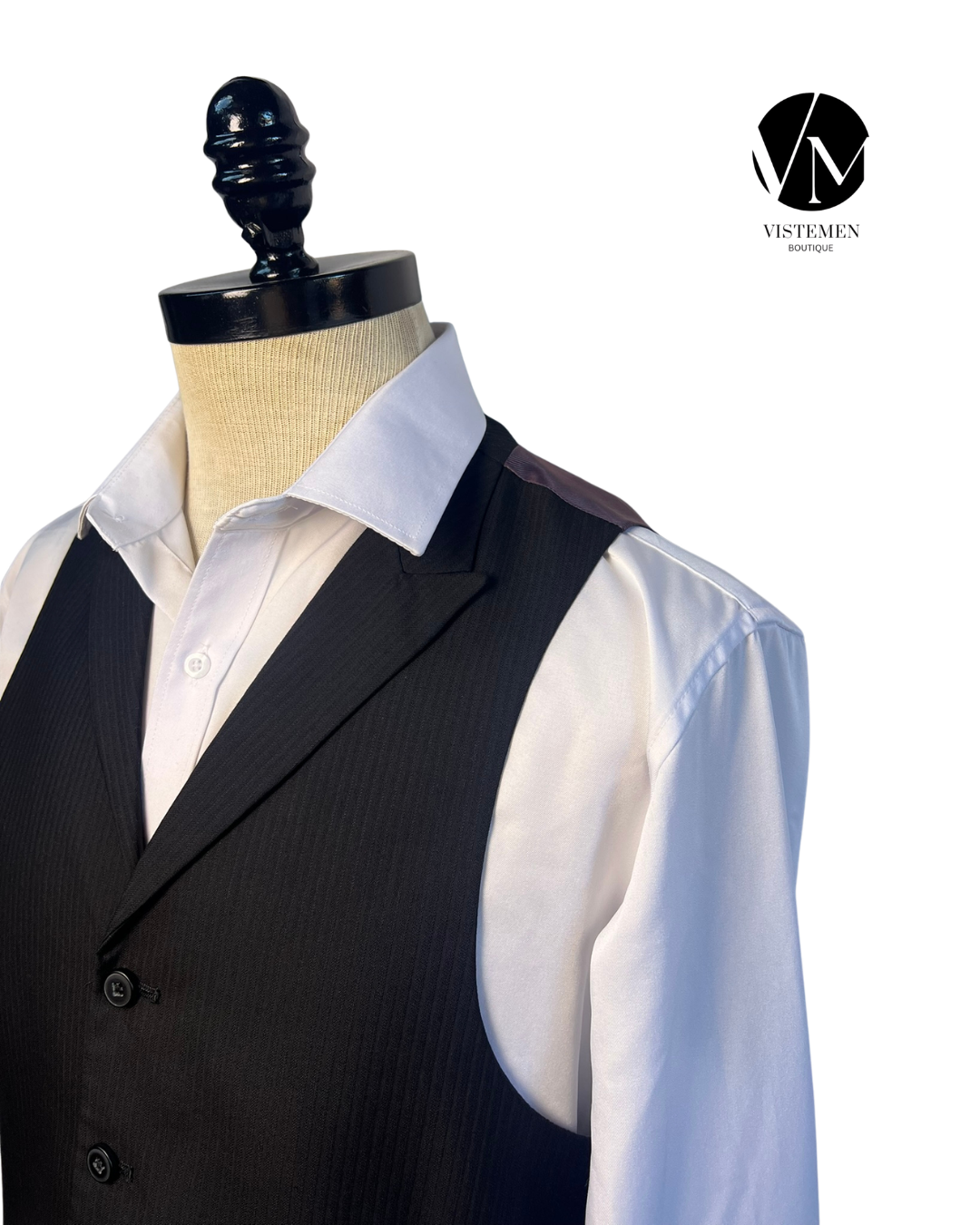 Gilet JF Ferrar Negro | Poliéster y Rayón | Talla M (48) | Vistemen