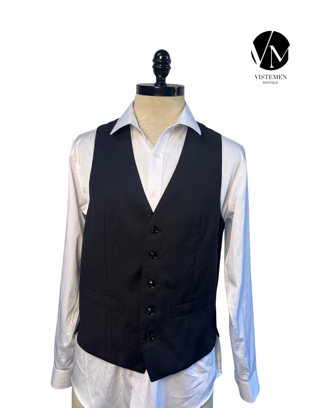 Gilet Roy Robson de Lana Negra | Talla M (48) | Vistemen