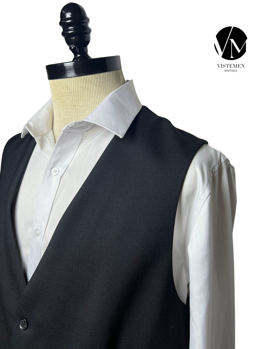 Gilet Vitali Barben's Canonico Lana Negra | Talla XL (52) | Vistemen