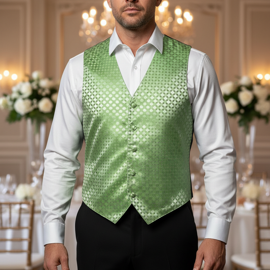 Gilet Joseph & Feiss Verde Claro | Estilo Gala | Talla S (46) | Vistemen